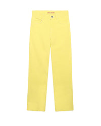 Pantalon à poches en coton - Jaune Tendre