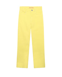 Pantalon à poches en coton - Jaune Tendre