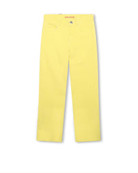 Pantalon à poches en sergé - Jaune Tendre