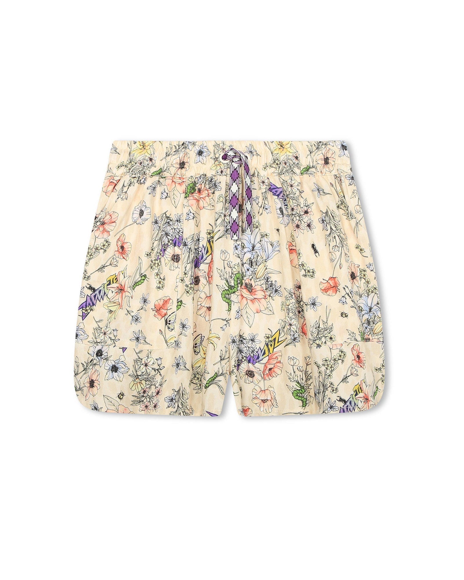 Elasticated waist shorts - Cream