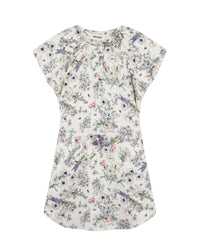 Robe à taille élastiquée - Crème