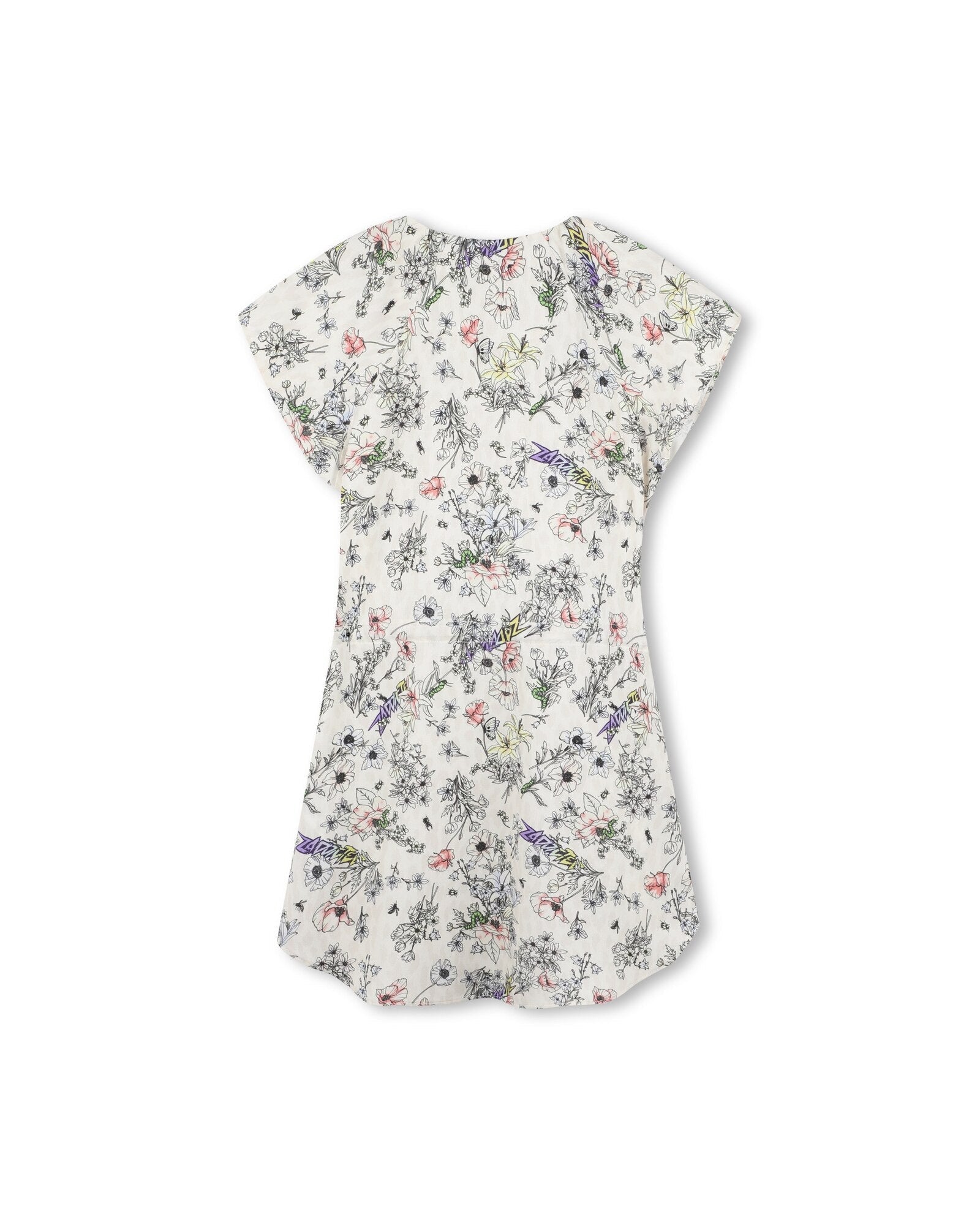 Robe à taille élastiquée - Crème