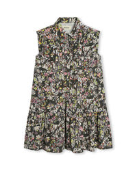 Robe en all over floral - Dark Khaki