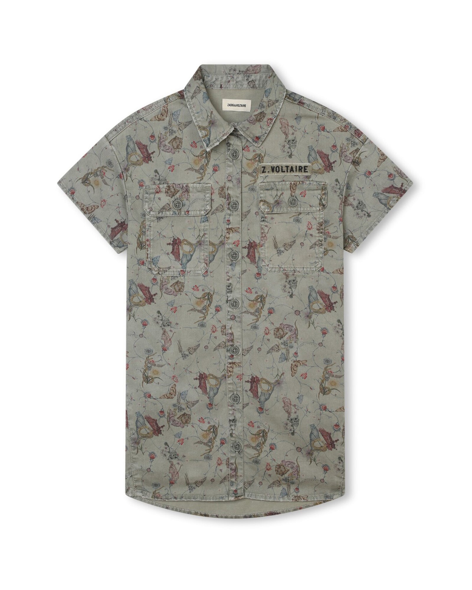 Robe en sergé - Treillis