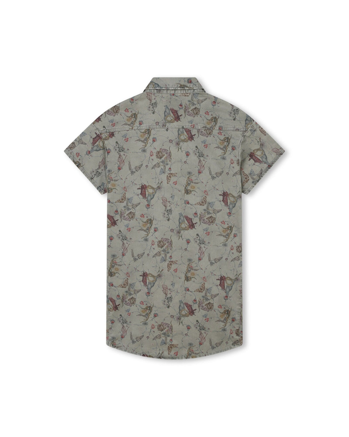 Robe imprimée en sergé - Treillis