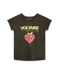 T-shirt avec broderie - Dark Khaki