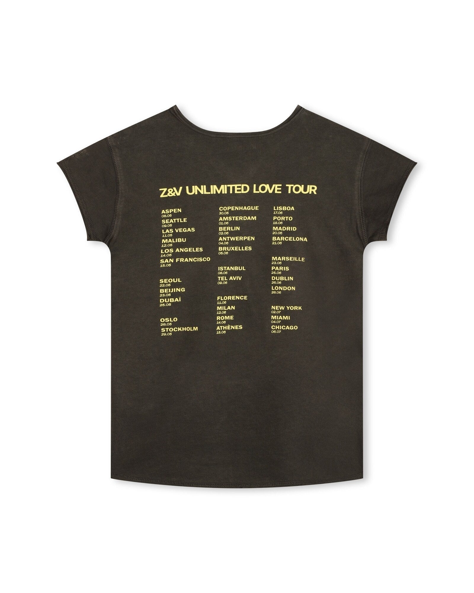 T-shirt avec broderie en coton - Dark Khaki