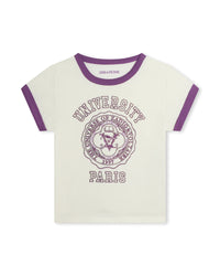 T-shirt with illustration - Creme
