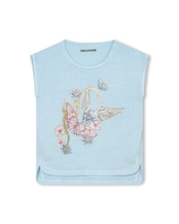 T-shirt with cotton illustration - Iceberg