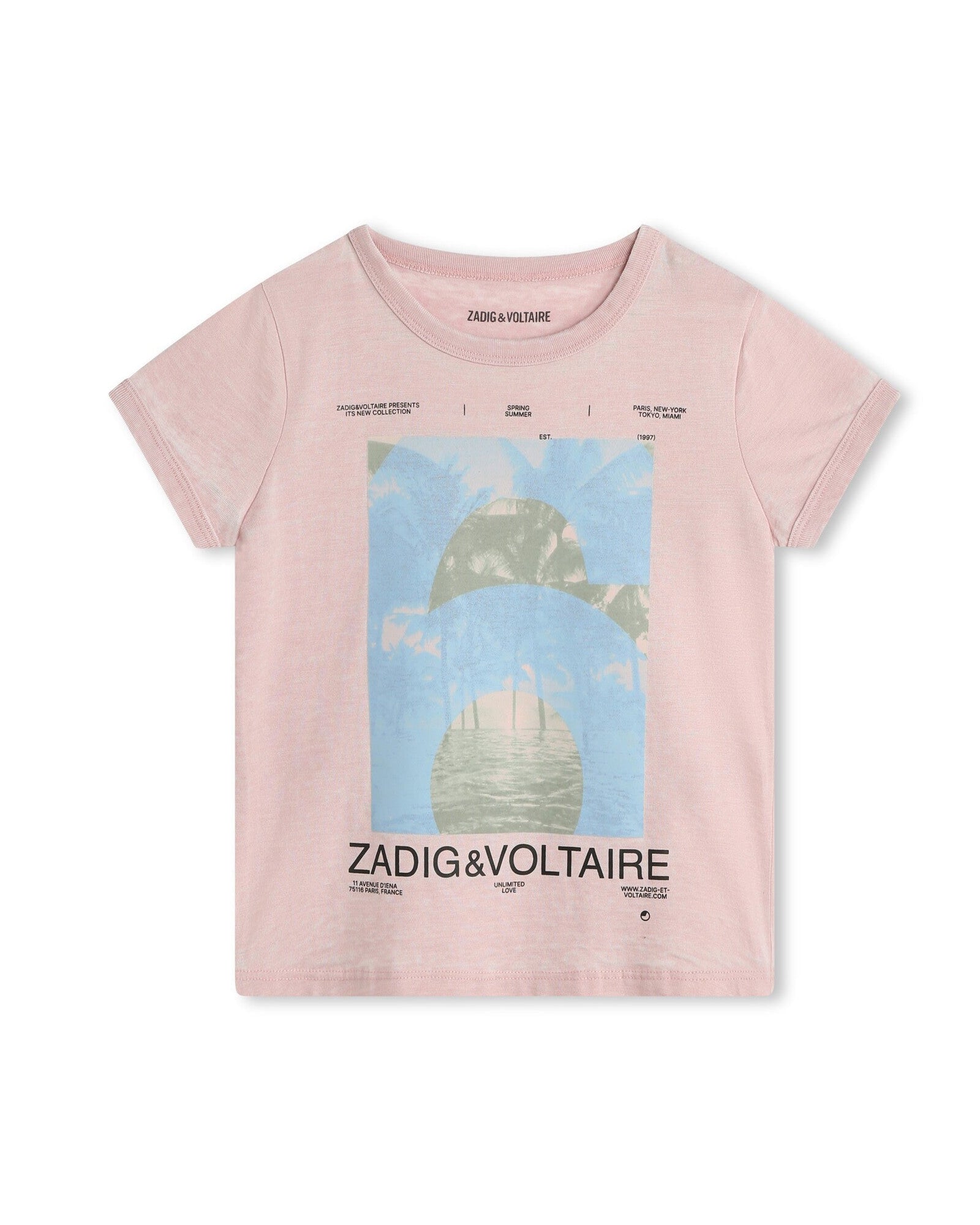 T-shirt avec illustration - Taupe Pink