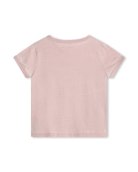 T-shirt avec illustration en coton - Taupe Pink