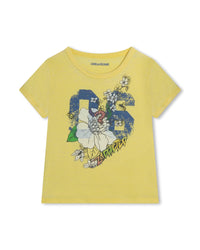 T-shirt avec illustration - Moutarde