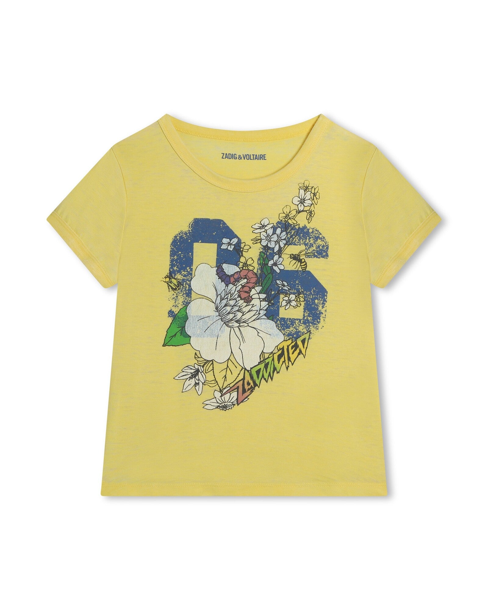 T-shirt avec illustration - Moutarde