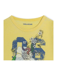 T-shirt avec illustration - Moutarde