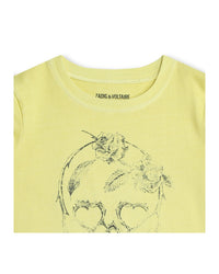 T-shirt with illustration - Jaune Tendre