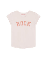 T-shirt with cotton illustration - Cream Pink