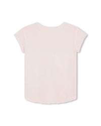 T-shirt with cotton illustration - Cream Pink