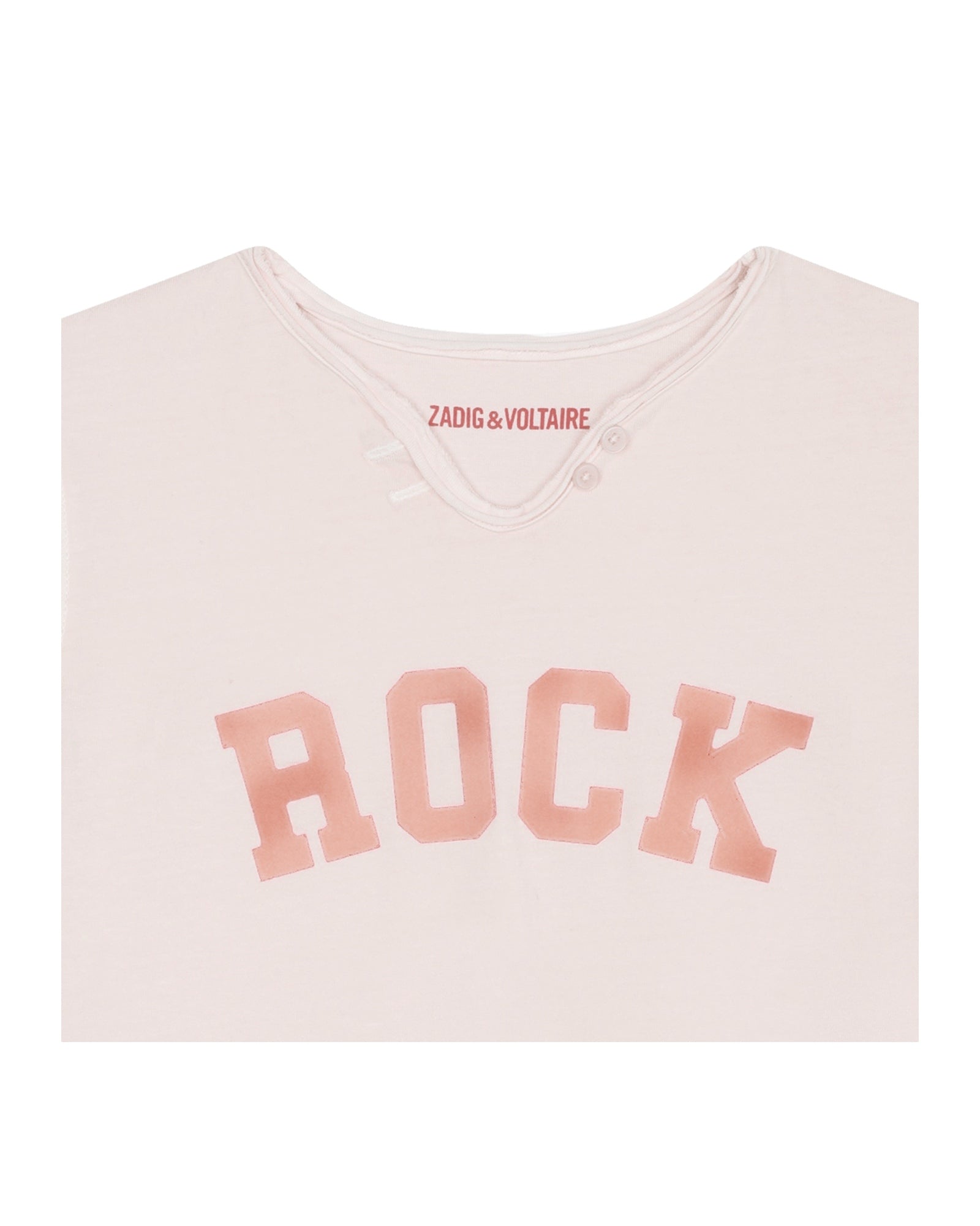 T-shirt with cotton illustration - Cream Pink