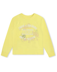 Sweatshirt en molleton - Jaune Tendre