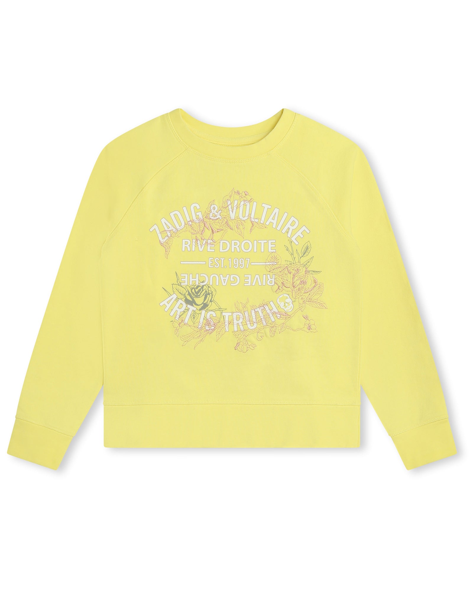 Sweatshirt en molleton - Jaune Tendre