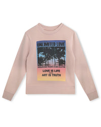 Sweatshirt en molleton - Taupe Pink