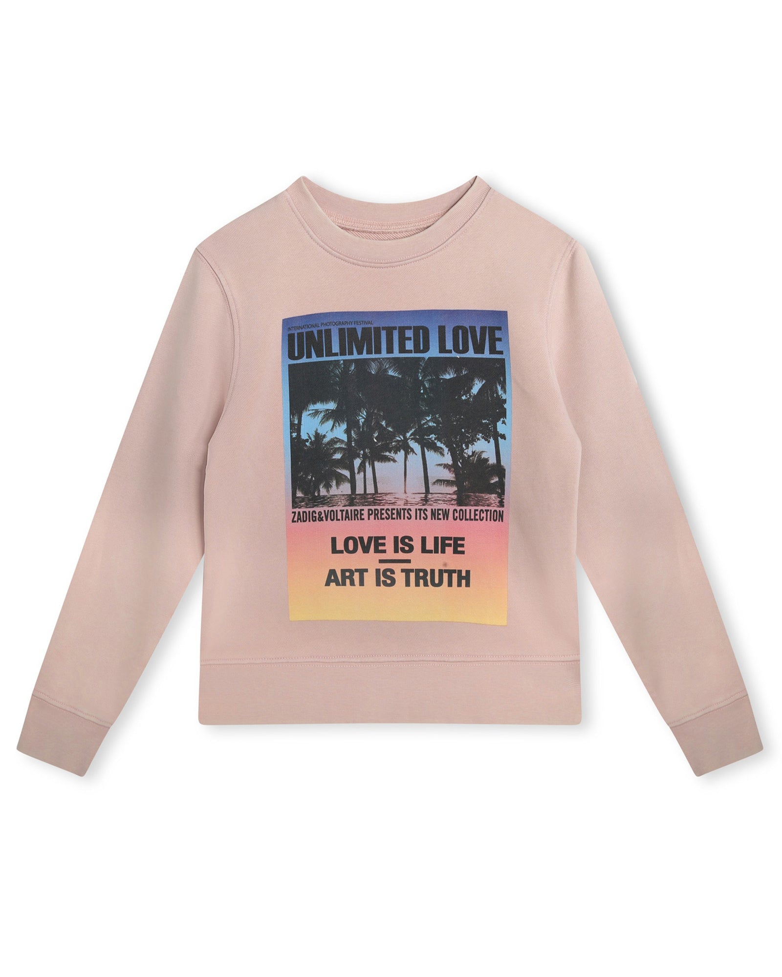 Sweatshirt en molleton - Taupe Pink