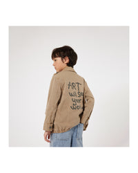 Veste militaire en sergé - Chino Beige