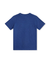 T-shirt avec illustration - Bleu Klein