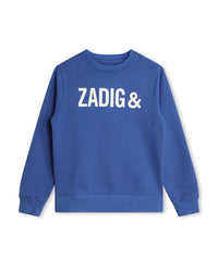 Sweatshirt en molleton - Bleu Klein