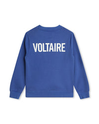 Sweatshirt en molleton - Bleu Klein