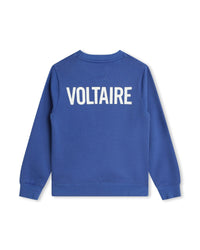 Sweatshirt en molleton - Bleu Klein