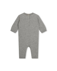 Combinaison à fermeture pressionnée - Gris Chiné Acier