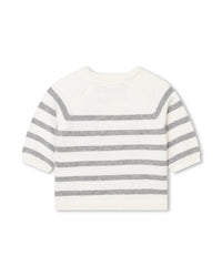 Ensemble pull et pantalon en tricot - Creme
