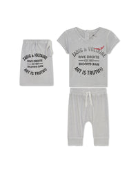 Ensemble t-shirt et pantalon - Brouillard
