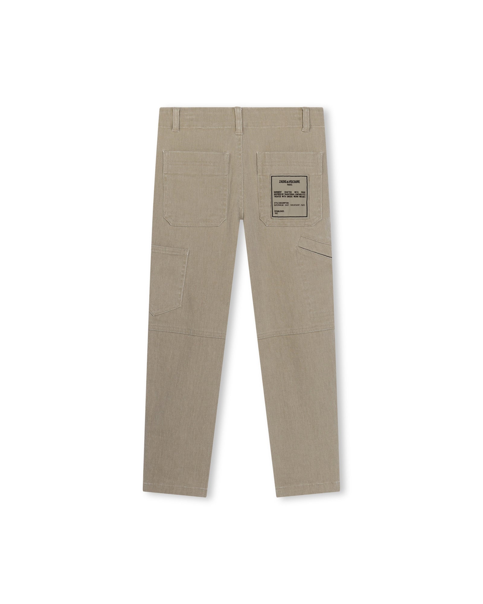 Cotton trousers - Chino Beige