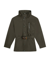 Parka à col montant en coton - Dark Khaki