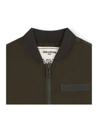 Bomber à fermeture zippée - Dark Khaki