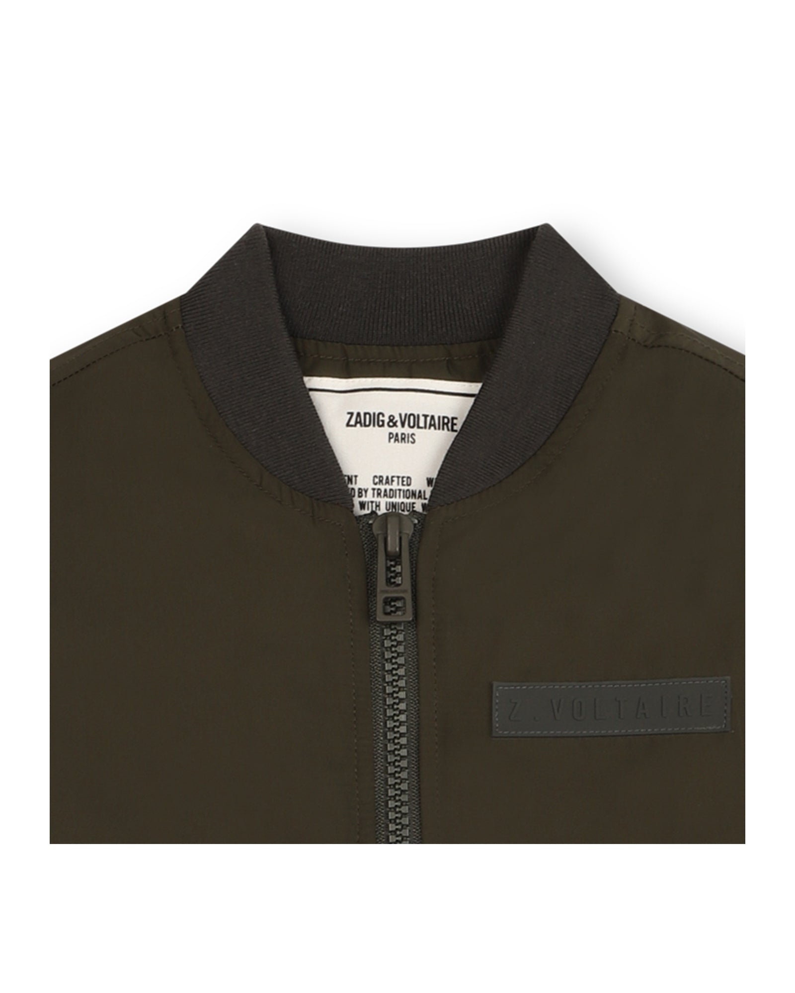 Bomber à fermeture zippée - Dark Khaki