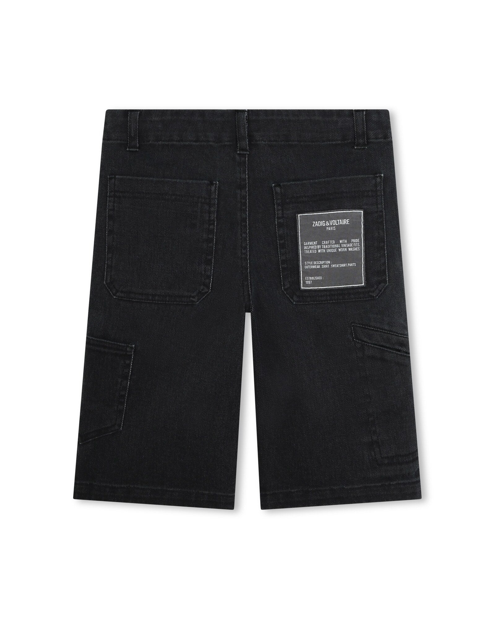 Bermuda en coton - Black