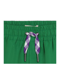 Swimming shorts with elasticated waistband - Acid Green