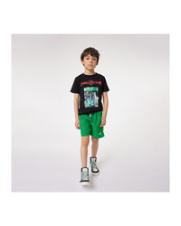 Swimming shorts with elasticated waistband - Acid Green