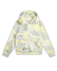 Cardigan à capuche en molleton - Creme