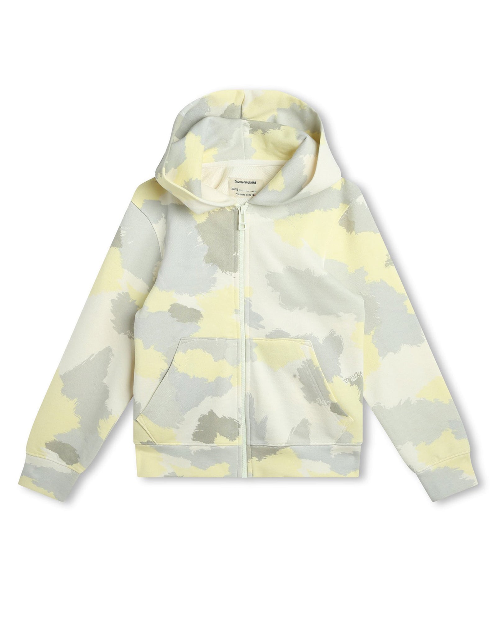 Cardigan à capuche en molleton - Creme