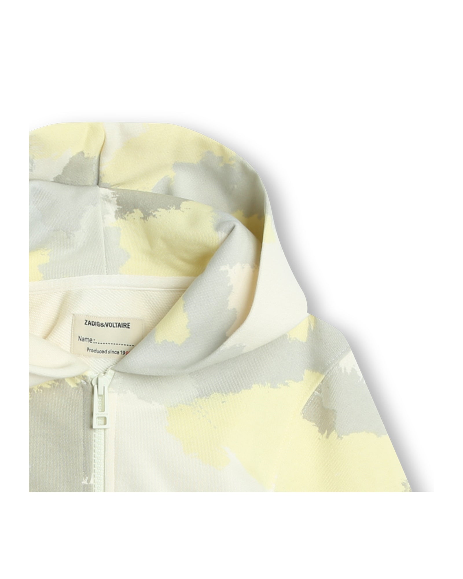Cardigan à capuche en molleton - Creme