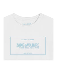T-shirt avec illustration en coton - Blanc