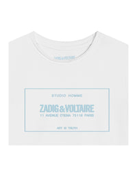 T-shirt avec illustration en coton - Blanc