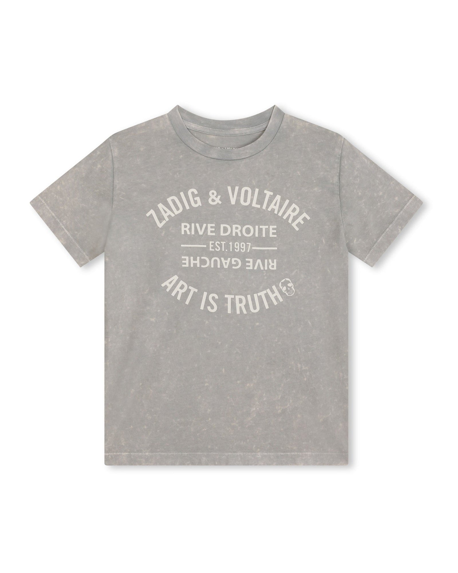 T-shirt with cotton illustration - Brouillard