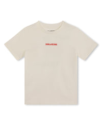 T-shirt avec illustration en coton - Crème