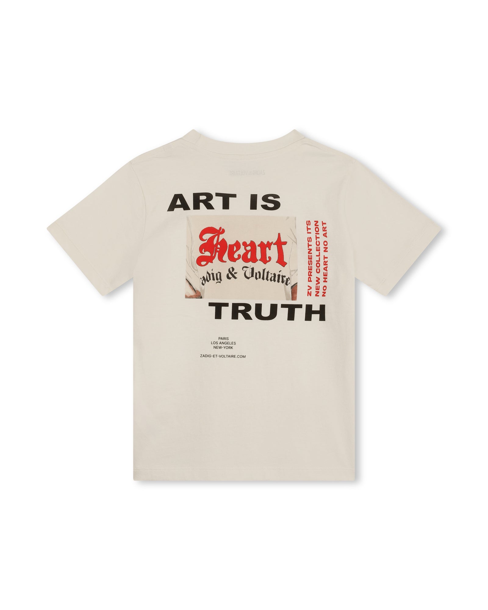 T-shirt avec illustration en coton - Crème