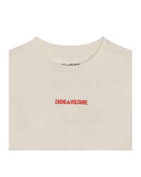 T-shirt avec illustration en coton - Crème